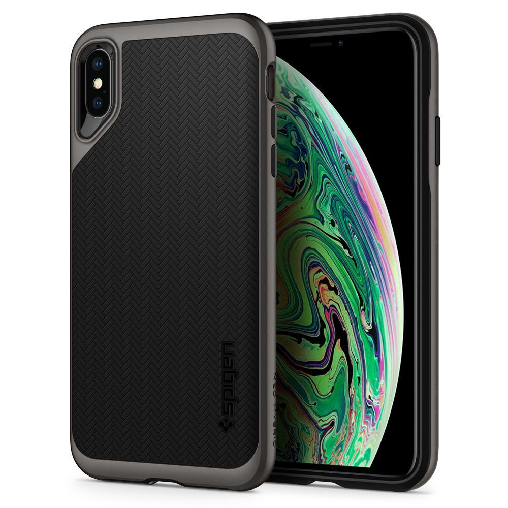 Ốp lưng iPhone XS Max Spigen Neo Hybrid GUNMETAL (065CS24838)