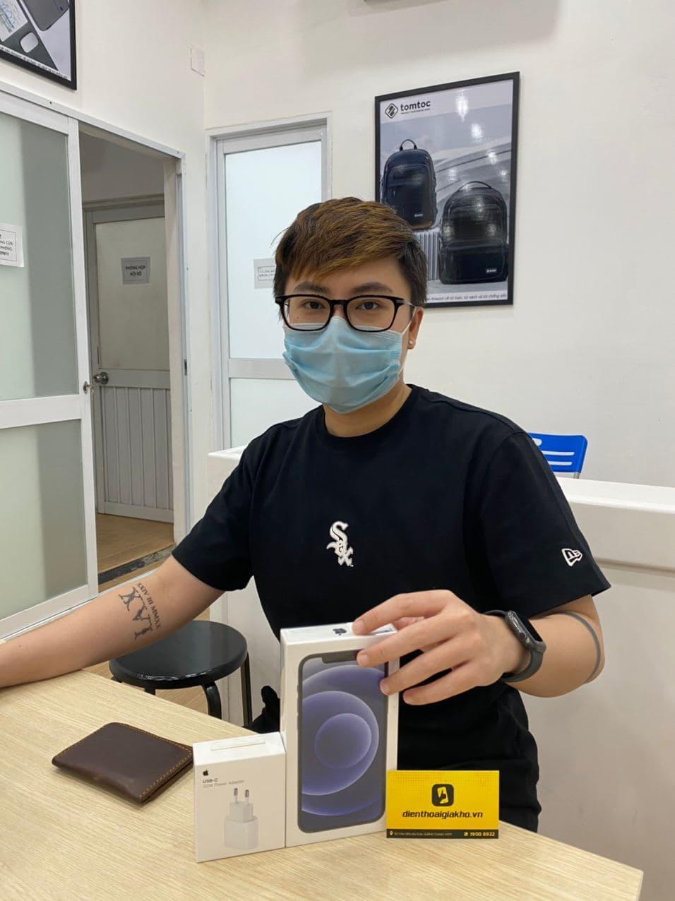 iPhone 12 Mini 128GB Chính Hãng VN/A (màu tím Purple - Mới ra mắt)