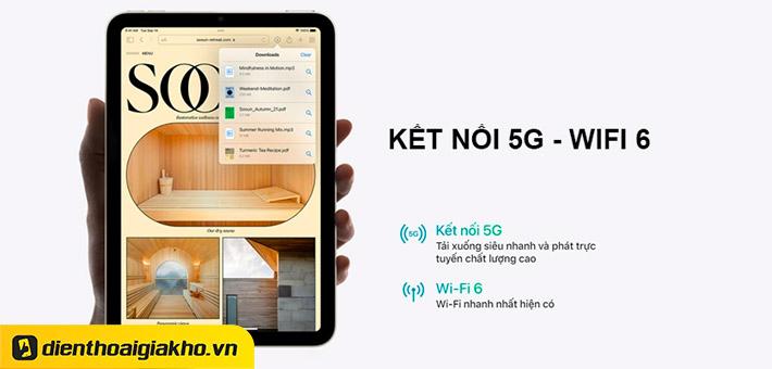 Khả năng truyền tải dữ liệu 5G tr&ecirc;n iPad Mini 6 2021