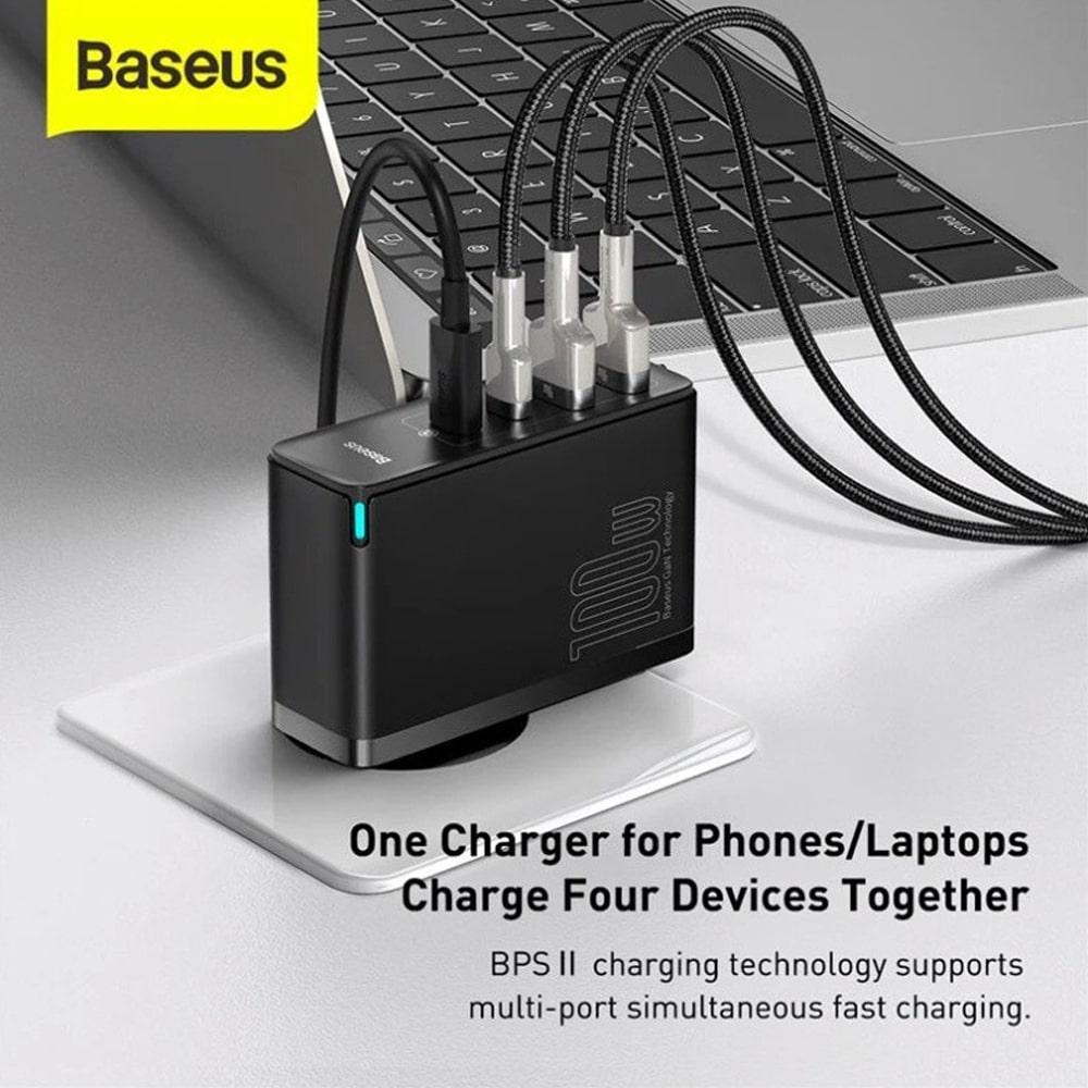 Củ Sạc Baseus GaN2 Pro Quick Charger 2C+2U 100W CN