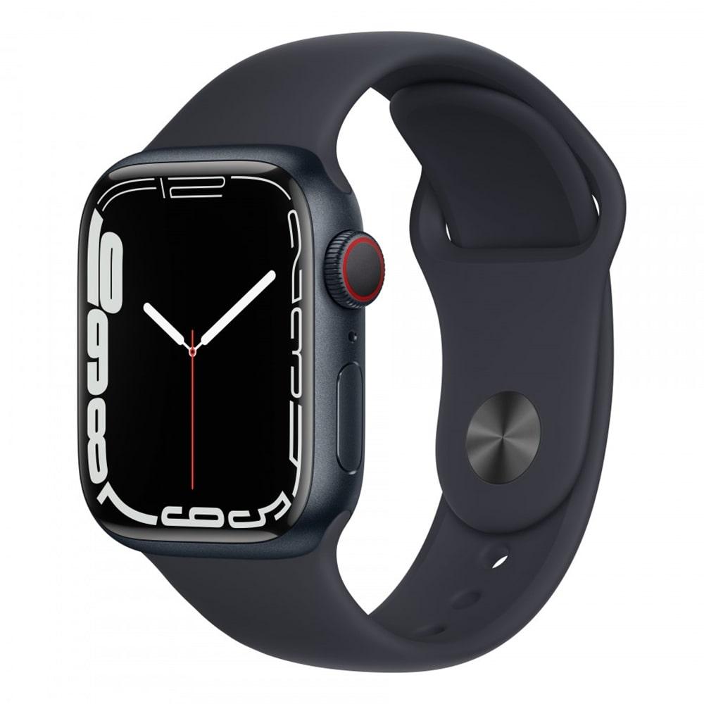 Apple Watch Series 7 45mm LTE Viền Nhôm Dây Cao Su Chính Hãng
