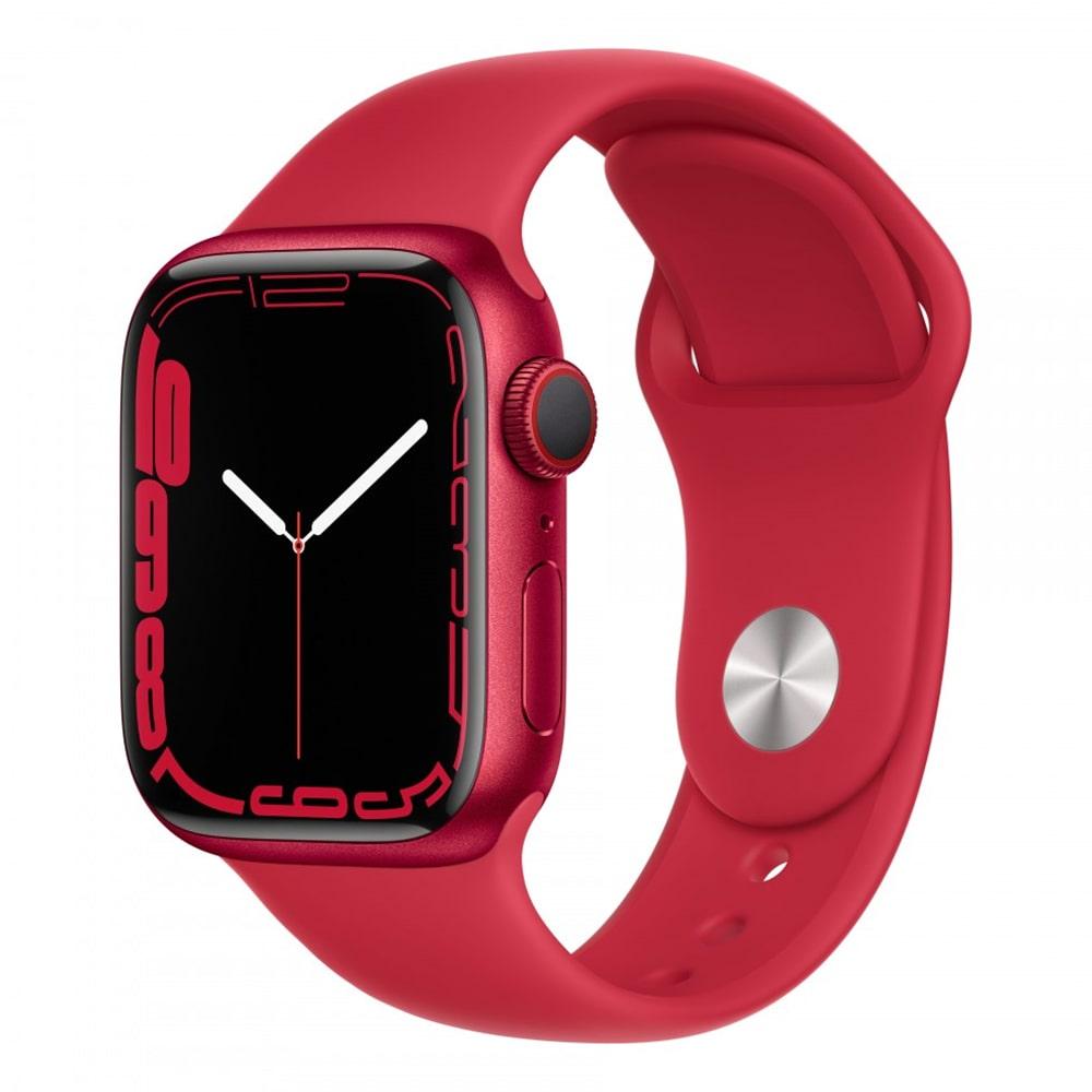 Apple Watch Series 7 45mm LTE Viền Nhôm Dây Cao Su Chính Hãng