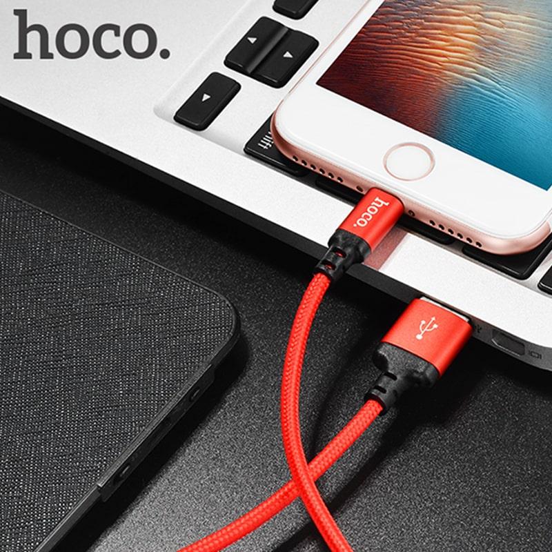 Cáp sạc Lightning HOCO X14/X38 1m (Hàng Chính Hãng)