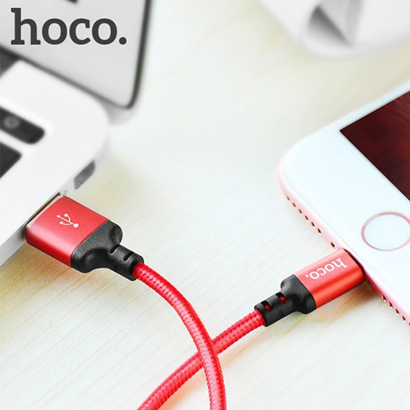 Cáp sạc Lightning HOCO X14/X38 1m (Hàng Chính Hãng)