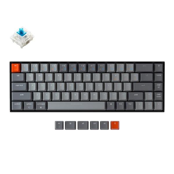 Bàn Phím Cơ Không Dây Keychron K6 68 Phím Nhựa Led Đơn HotSwap Gateron Switch