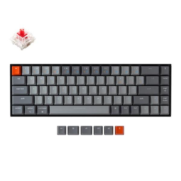 Bàn Phím Cơ Không Dây Keychron K6 68 Phím Nhựa Led Đơn HotSwap Gateron Switch