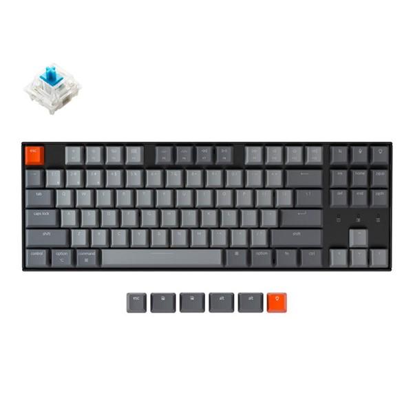 Bàn Phím Cơ Không Dây Keychron K8 87 Phím Nhựa Led Đơn HotSwap Gateron Switch