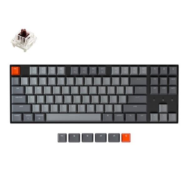 Bàn Phím Cơ Không Dây Keychron K8 87 Phím Nhựa Led Đơn HotSwap Gateron Switch