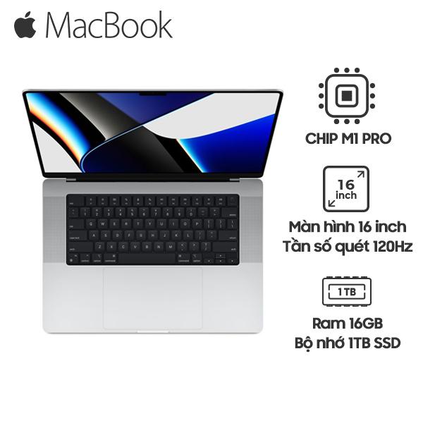 MacBook Pro M1 Pro 16 Inch (16GB/1TB) Chính Hãng
