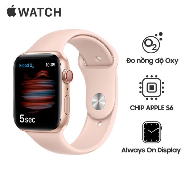 Apple Watch Series 6 44mm LTE Viền Nhôm Dây Cao Su Chính Hãng VN/A