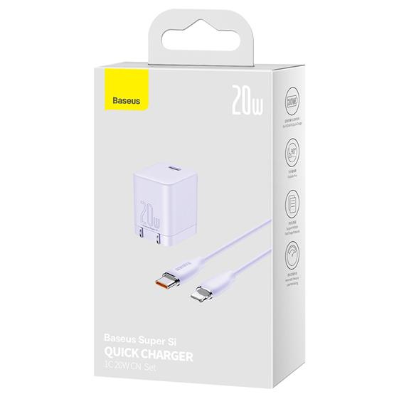 Bộ Sạc Nhanh Silica Gel Baseus Super Si Pro Quick Charger Type-C 20W