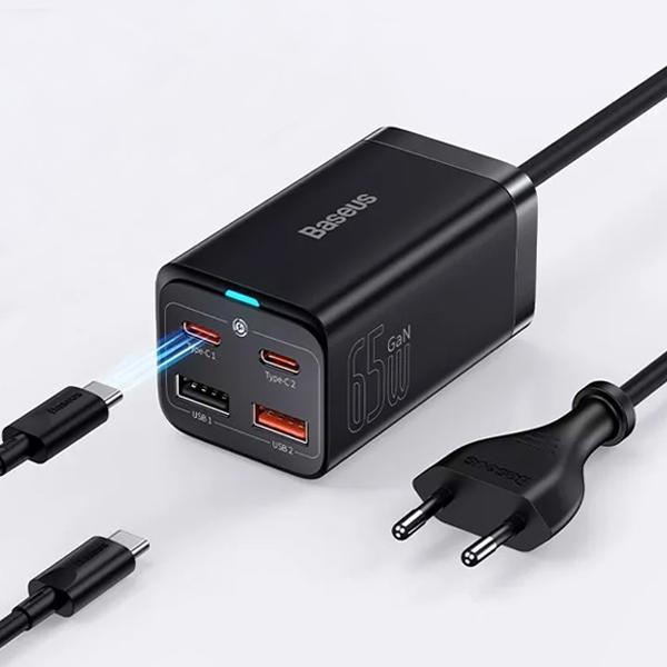 Bộ Sạc Nhanh Baseus 65W GaN3 Pro Desktop Fast Charger 4 in 1