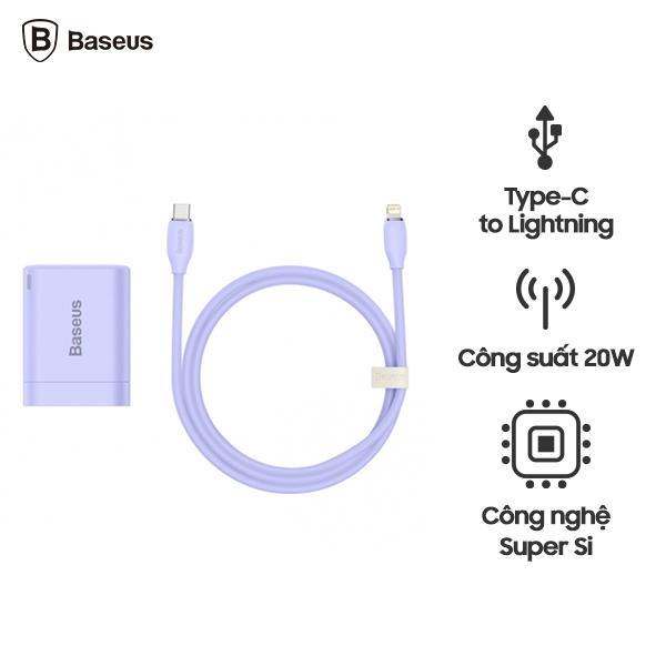 Bộ Sạc Nhanh Silica Gel Baseus Super Si Pro Quick Charger Type-C 20W