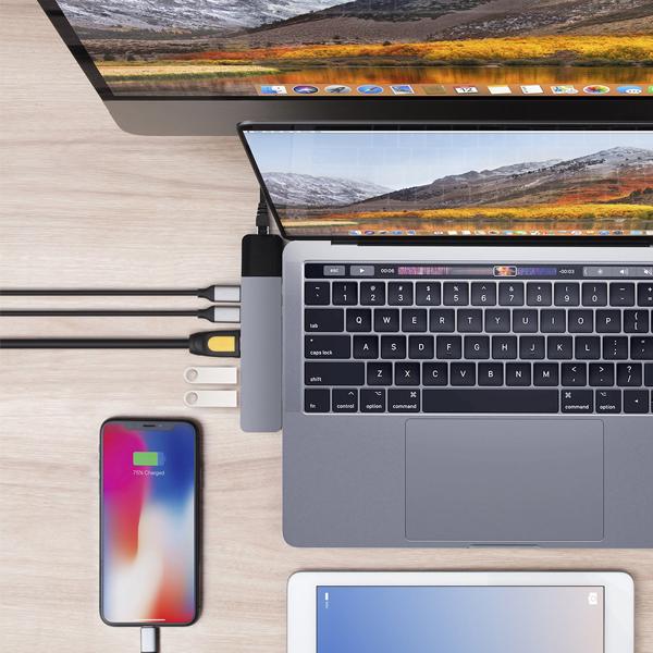 Cổng chuyển HYPERDRIVE NET 6 in 2 USB-C - Hàng Chính Hãng Nguyên Hộp