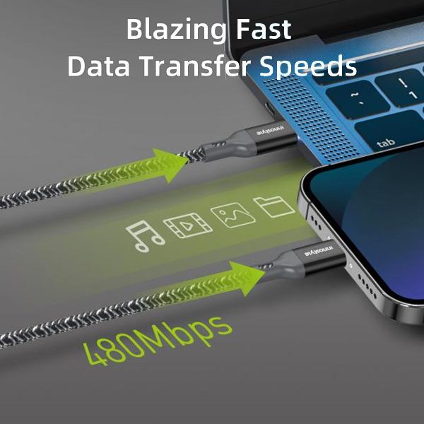 Cáp Innostyle Powerflex USB-C to Lightning MFI 1.5m