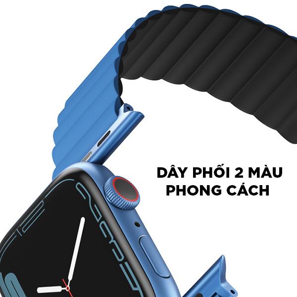 Dây Đeo UNIQ Revix Reversible Magnetic Silicone Strap (38/40/41mm) Chính Hãng