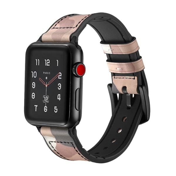 Dây đeo Jinya Camouflage Leather cho Apple Watch - 42mm&44mm