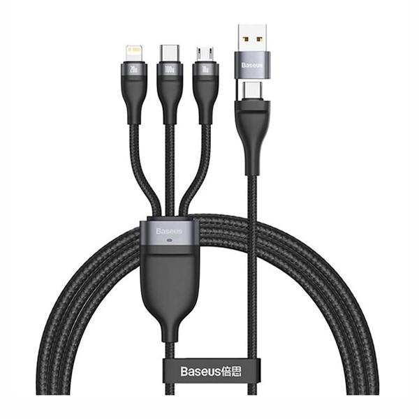 Dây Cáp Sạc Nhanh Baseus Cổng USB Type C 3 Trong 1 100W Cho Iphone Dài 1.2M