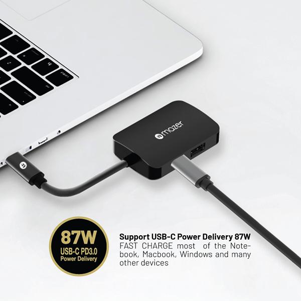 Cổng chuyển Mazer HUB 4-in-1 USB-C