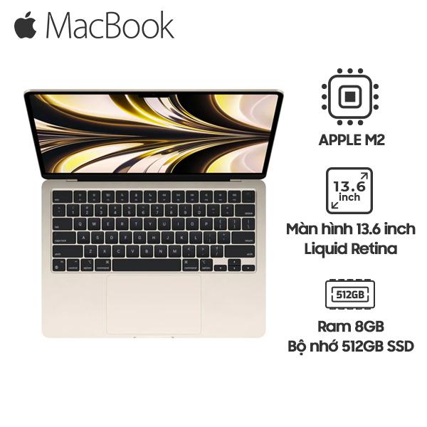MacBook Air M2 13 Inch (8GB/512GB) | Chính Hãng Apple Việt Nam