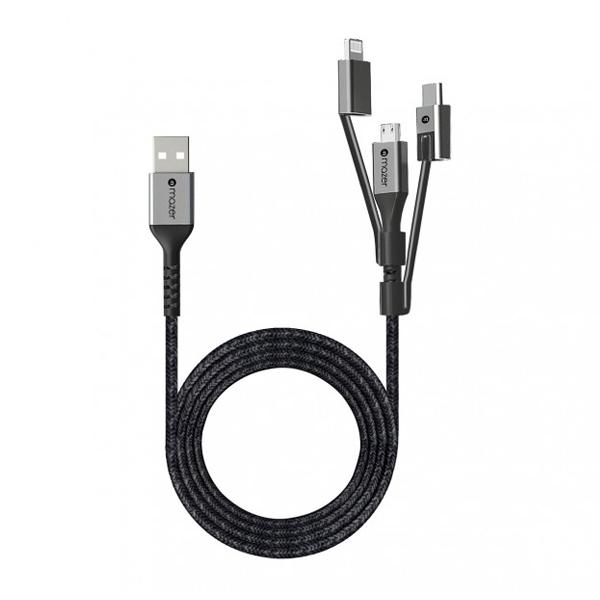 Dây Cáp Mazer Power Link II 3 in 1 USB Fast Charging 1M