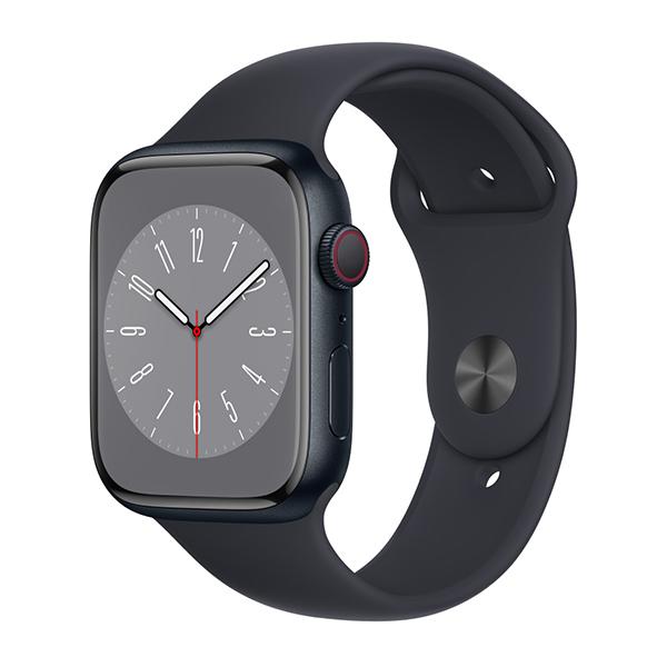 Apple Watch Series 8 45mm LTE Viền Nhôm Dây Cao Su Chính Hãng