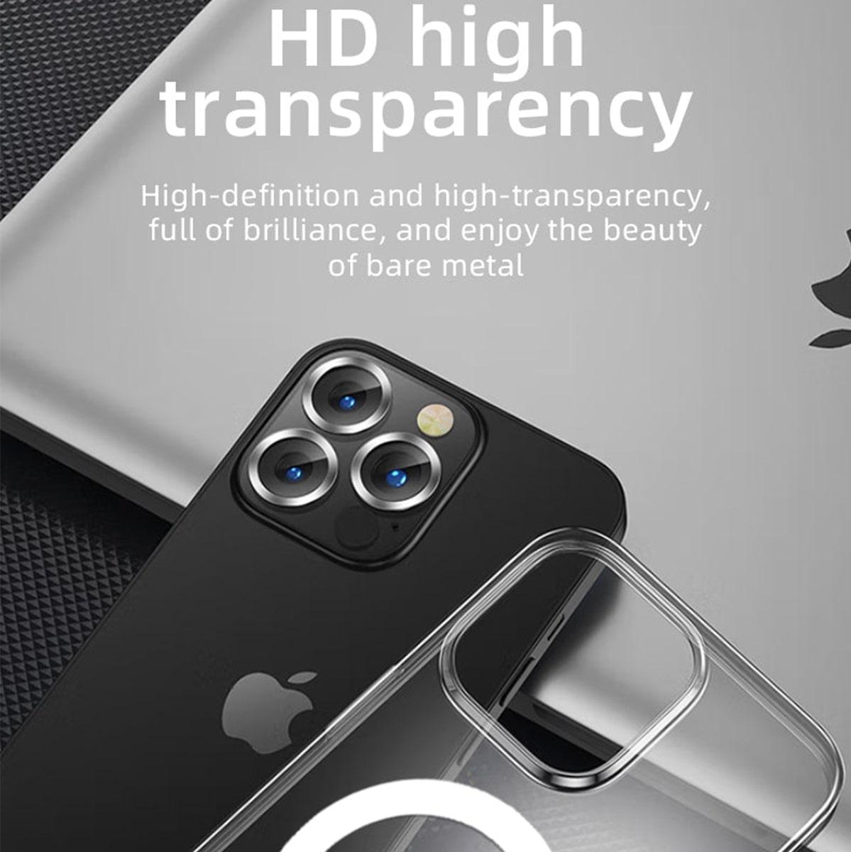 Ốp lưng Trong Suốt Mipow Magsafe Tempered Glass cho iPhone 14 Series