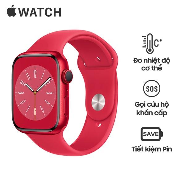 Apple Watch Series 8 45mm LTE Viền Nhôm Chính Hãng VN/A