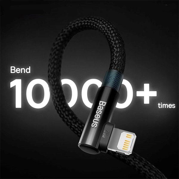 Cáp sạc nhanh iPhone 90 độ Baseus MVP 2 Elbow-shaped Type-C to Lightning 20W 1M