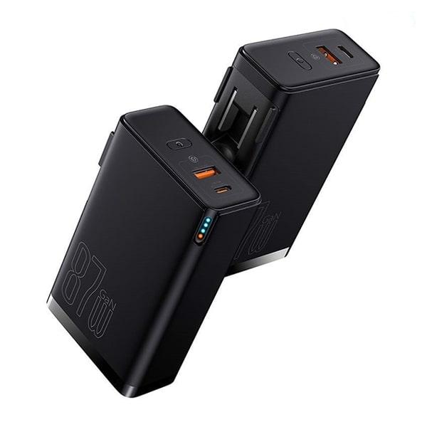 Cốc Sạc Nhanh Kiêm Pin Dự Phòng Baseus Power Station 4 Hybrid GaN 87W & 10.000mAh