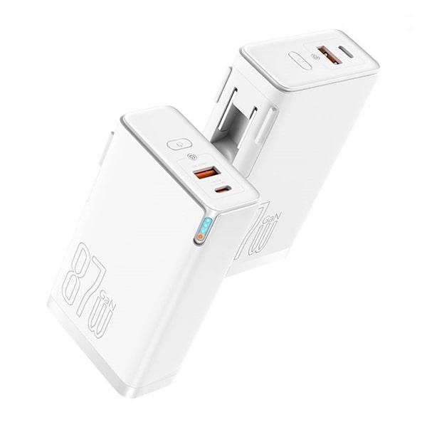 Cốc Sạc Nhanh Kiêm Pin Dự Phòng Baseus Power Station 4 Hybrid GaN 87W & 10.000mAh