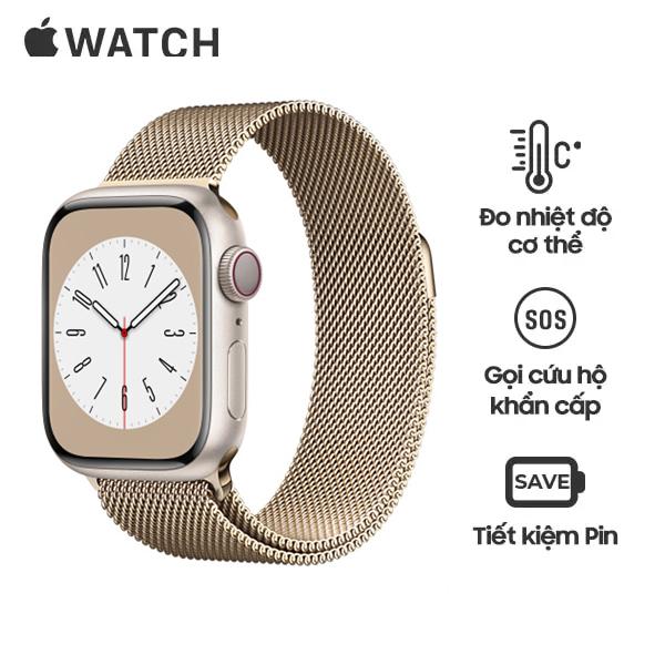 Apple Watch Series 8 45mm LTE Viền Nhôm Mới