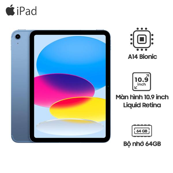 iPad Gen 10 10.9 inch Wifi 5G 64GB  | Chính Hãng Apple Việt Nam