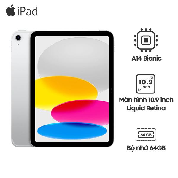 iPad Gen 10 10.9 inch Wifi 5G 64GB  | Chính Hãng Apple Việt Nam