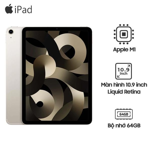 iPad Air 5 10.9 inch 2022 Wifi 5G 64GB Chính Hãng