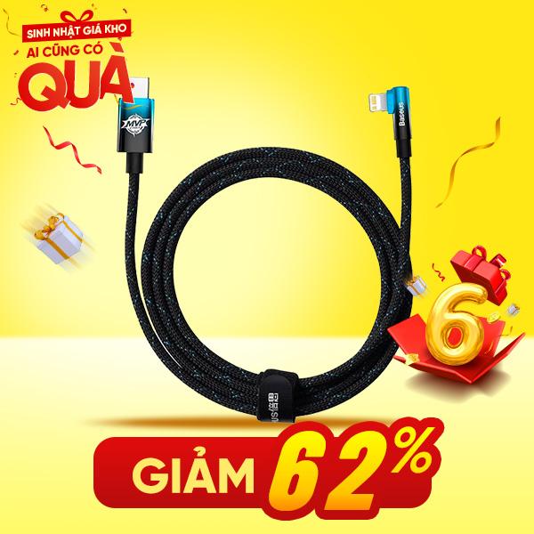 Cáp sạc nhanh iPhone 90 độ Baseus MVP 2 Elbow-shaped Type-C to Lightning 20W 1M