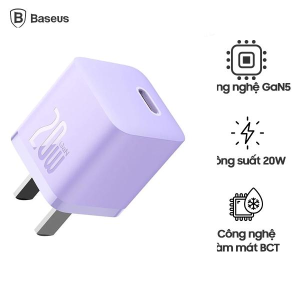 Củ Sạc BASEUS GaN5 Fast Charger 1C 20W