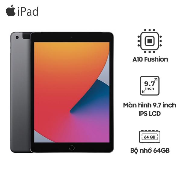 iPad Gen 6 9.7 inch Wifi 4G 32GB Cũ 99%