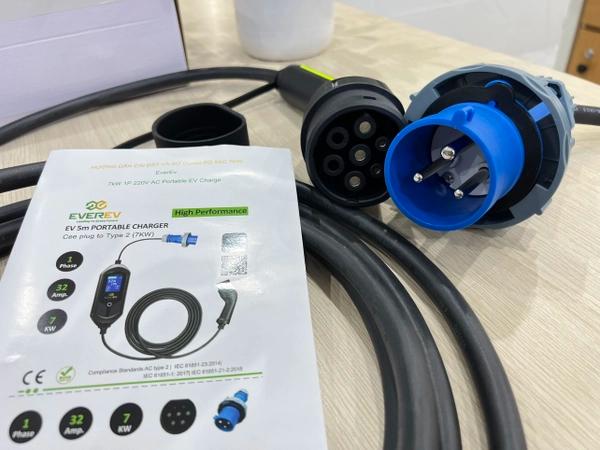 Bộ sạc treo tường cố định ô tô điện EVEREV EV - AC3 11kW Chính Hãng