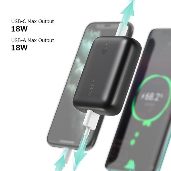 Pin Sạc Dự Phòng AUKEY Siêu Nhỏ Sạc Nhanh 22.5W 10.000mAh PB-N83S / PB-Y55 