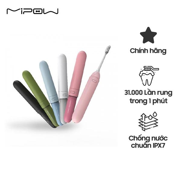 Bàn chải đánh răng điện thông minh MIPOW N2 SONIC (Hàng Chính Hãng - Fullbox)