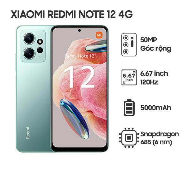 Xiaomi Redmi Note 12 4G 4GB/128GB Chính Hãng