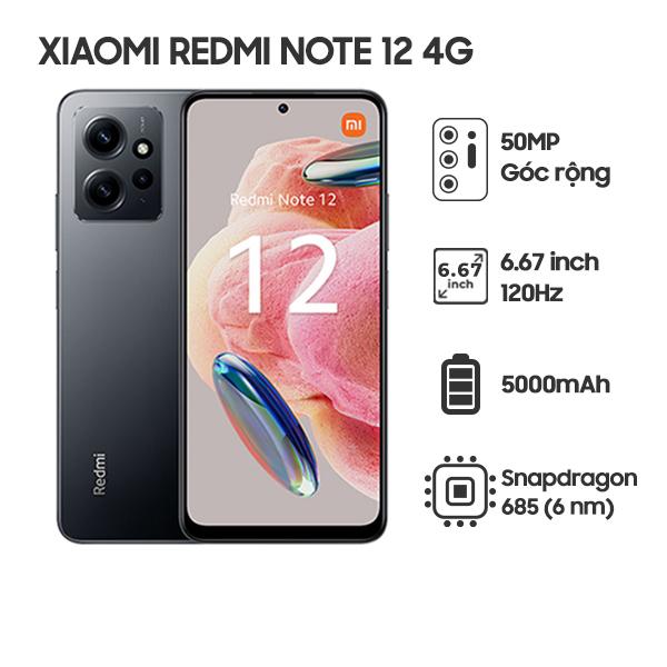 Xiaomi Redmi Note 12 4G 8GB/128GB Chính Hãng