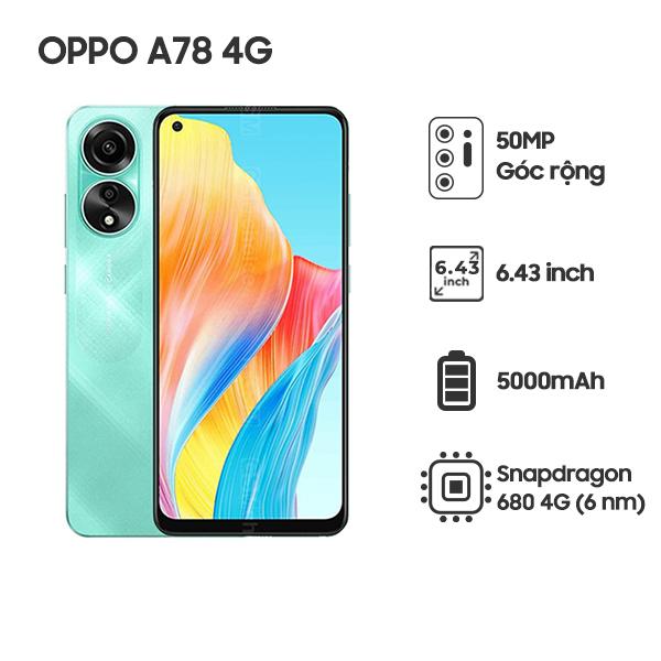 OPPO A58 8GB - Chính hãng, giá tốt, có trả góp