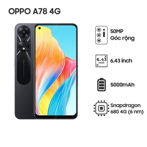 Oppo A78 4G 8GB/256GB Chính Hãng