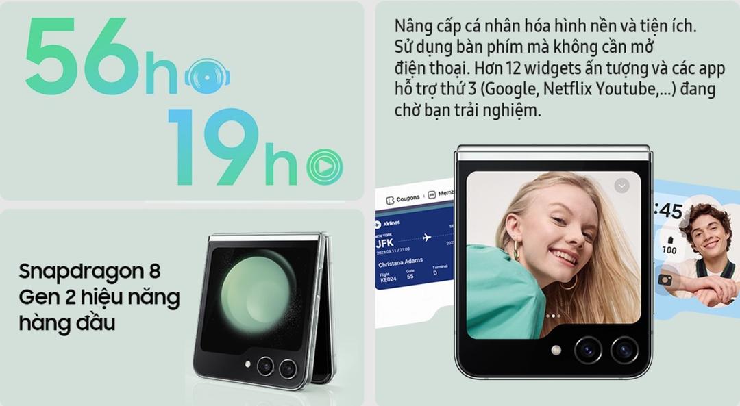 cấu h&igrave;nh Samsung Galaxy Z Flip 5