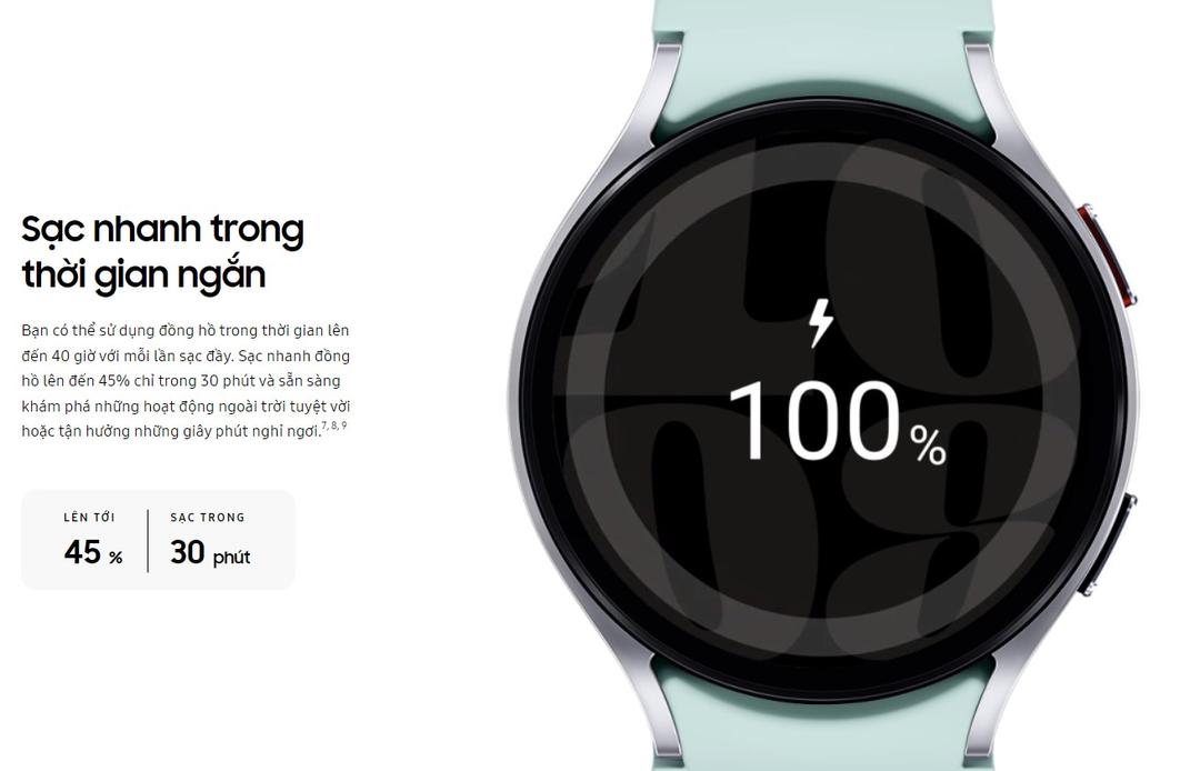 thời lượng pin samsung galaxy watch 6