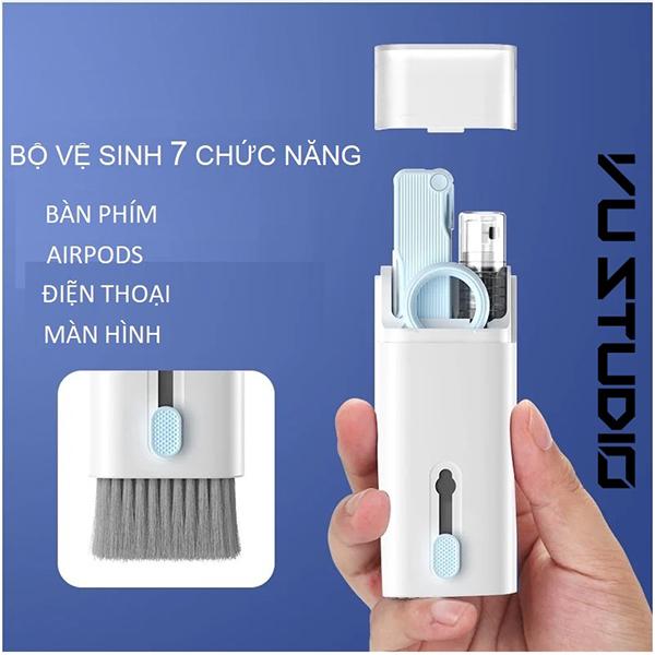 Bộ Dụng Cụ Vệ Sinh Đa Năng 7 Trong 1 Cho Điện Thoại | Máy Tính | Tai Nghe