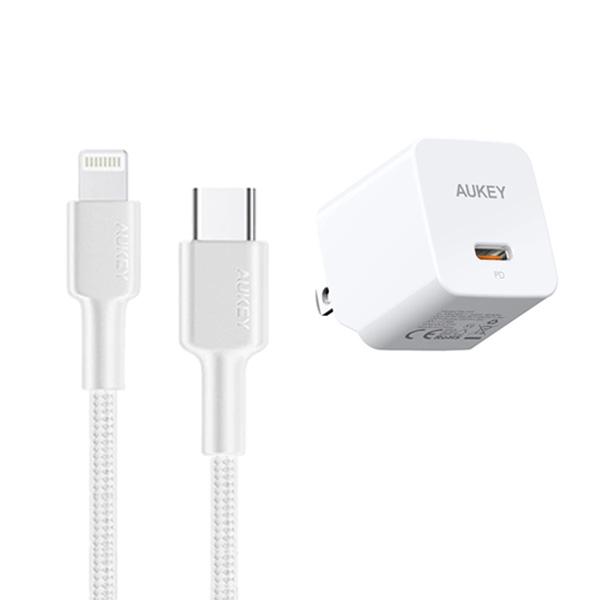 Combo Củ Cáp Sạc AUKEY Lightning 27W