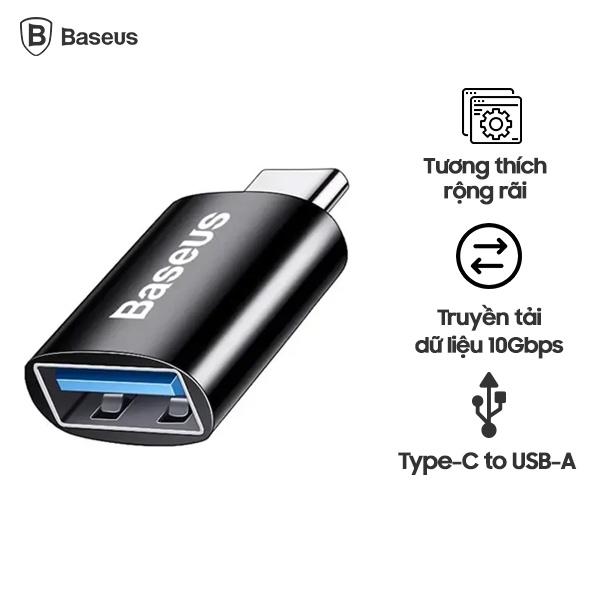 Đầu Chuyển Đổi BASEUS Type C to USB Ingenuity Series Mini OTG Gen2 